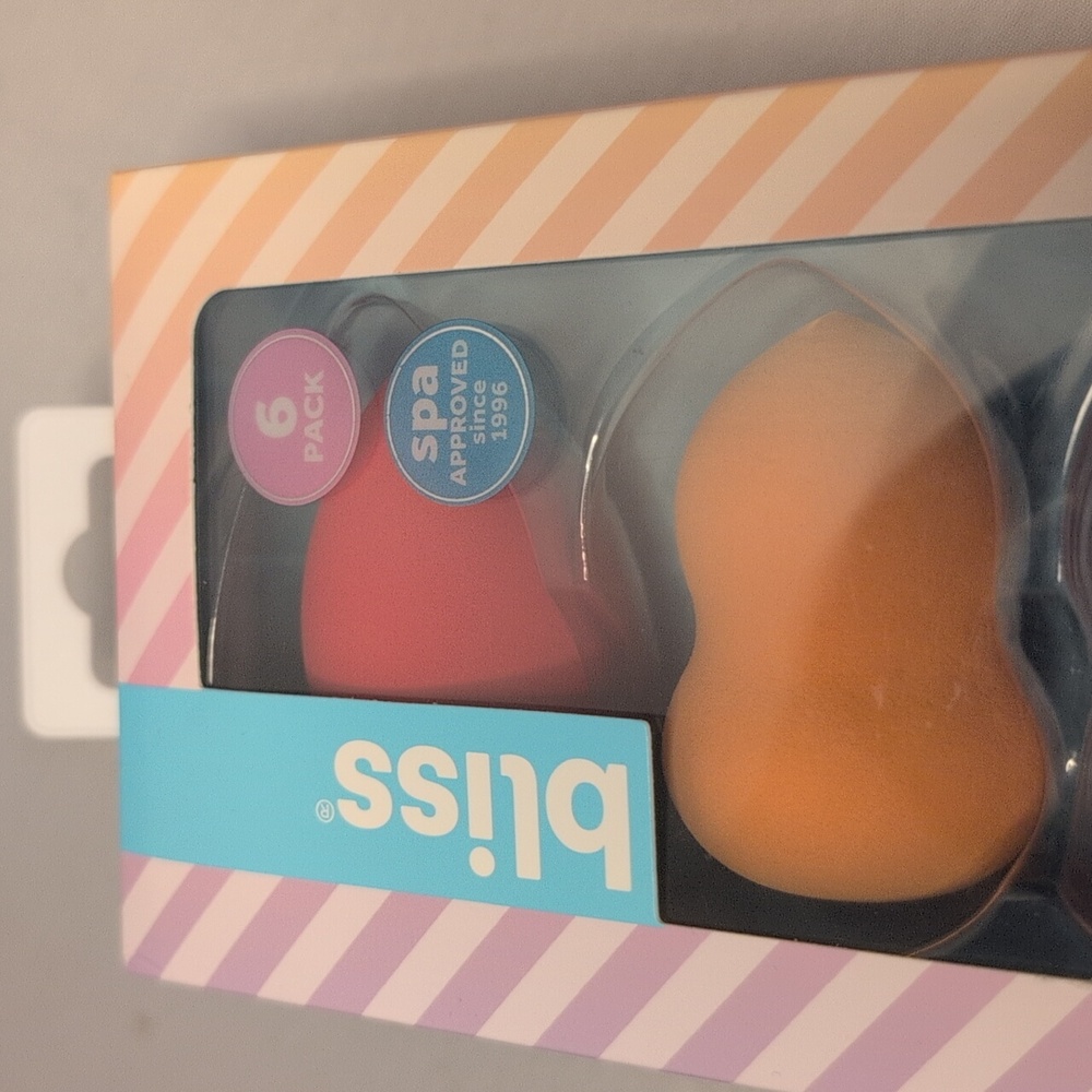 Bliss Beauty Sponges 6 Pack NEW - Picture 3 of 7